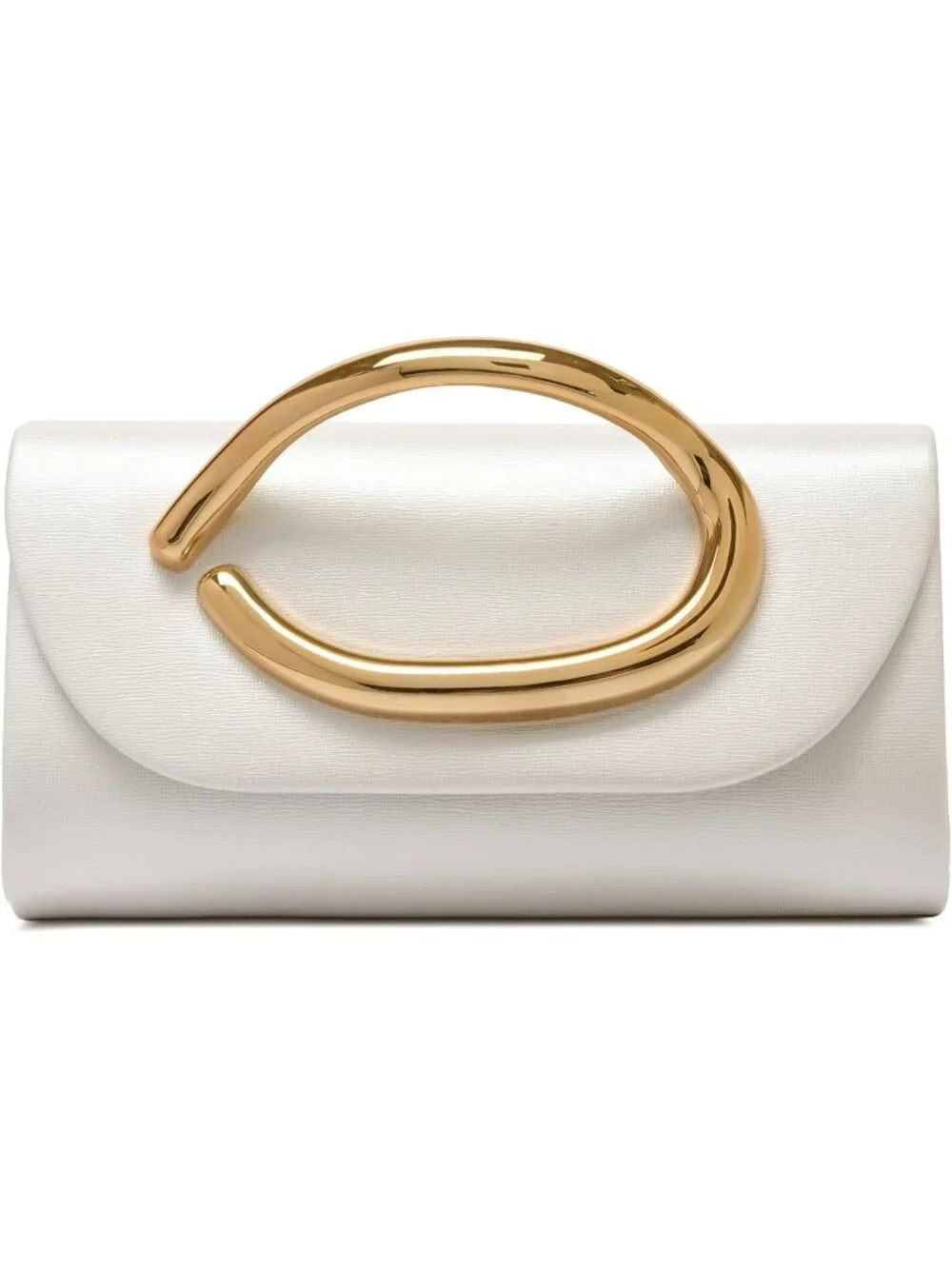 👜 Women's White Vegan Leather Evening Bag Formal Elegant Trendy Wedding Clutch